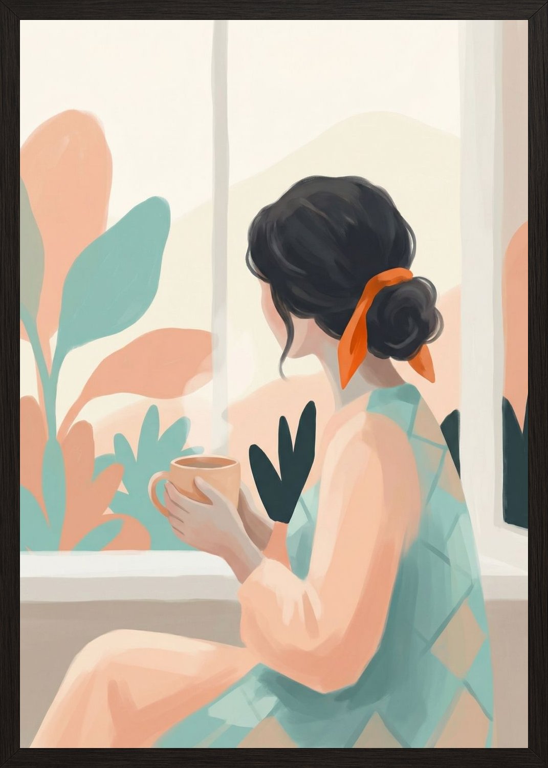 Poster in oak frame