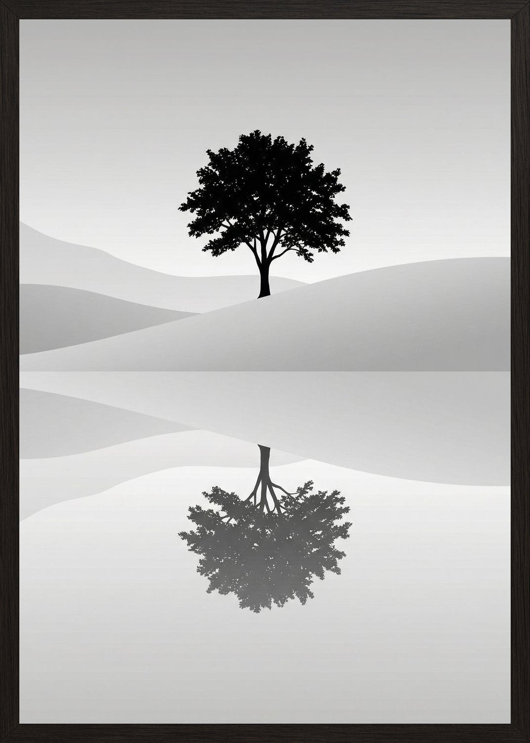 Poster in black frame