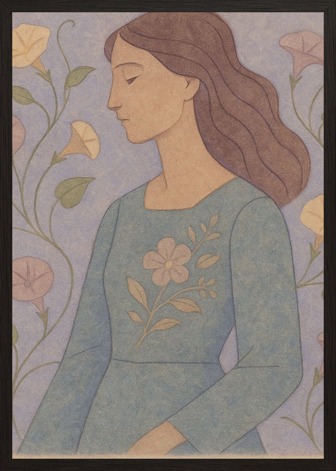 Poster in black frame