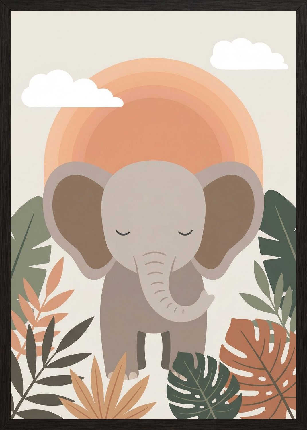 Poster in oak frame