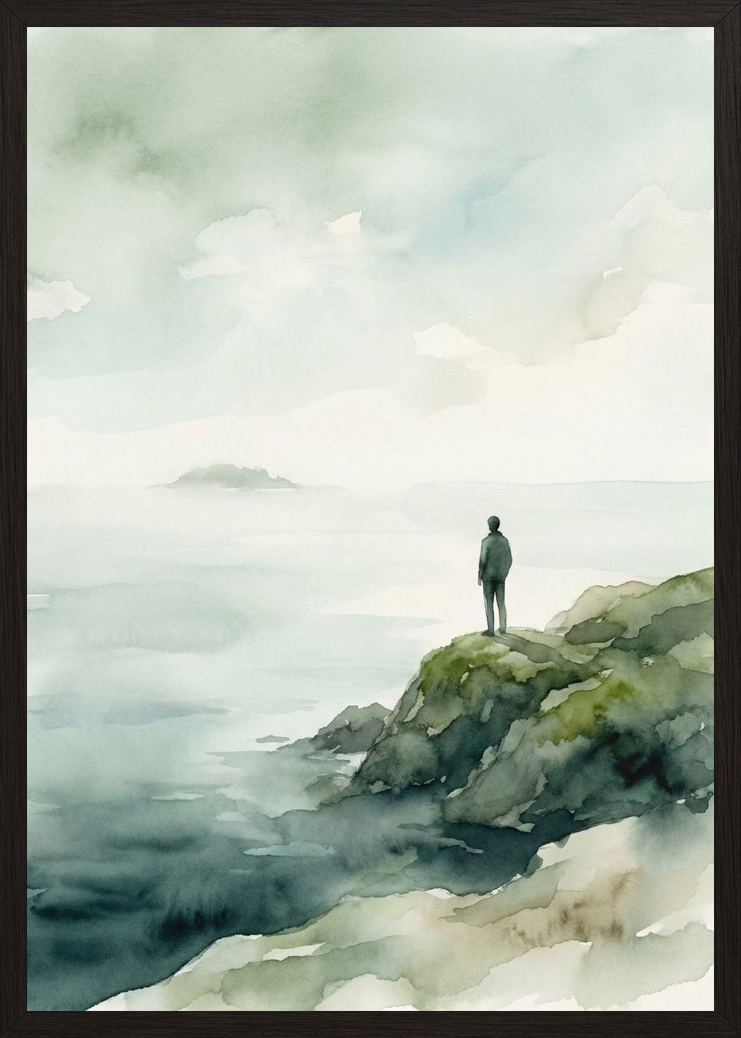 Poster in black frame