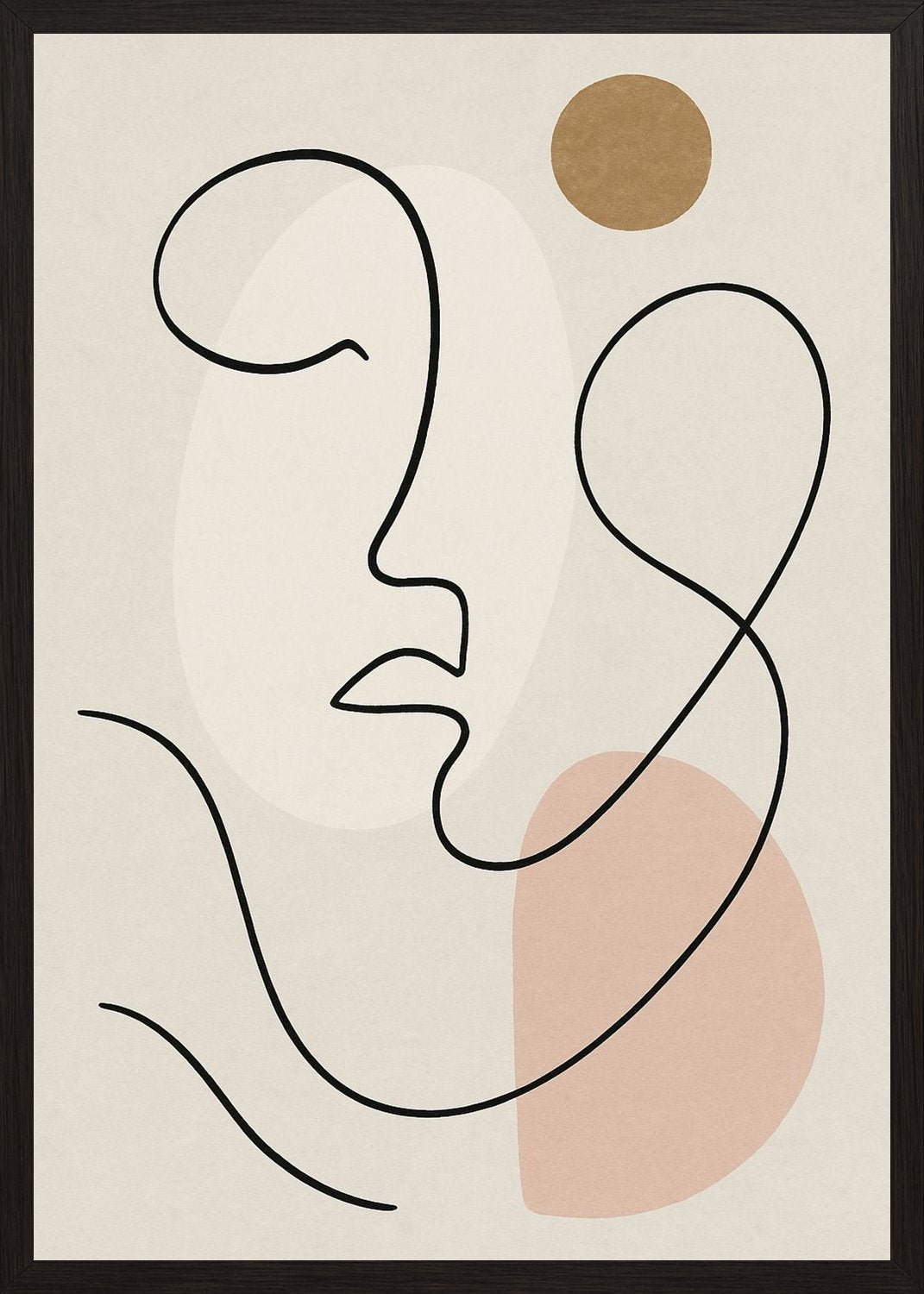 Poster in black frame