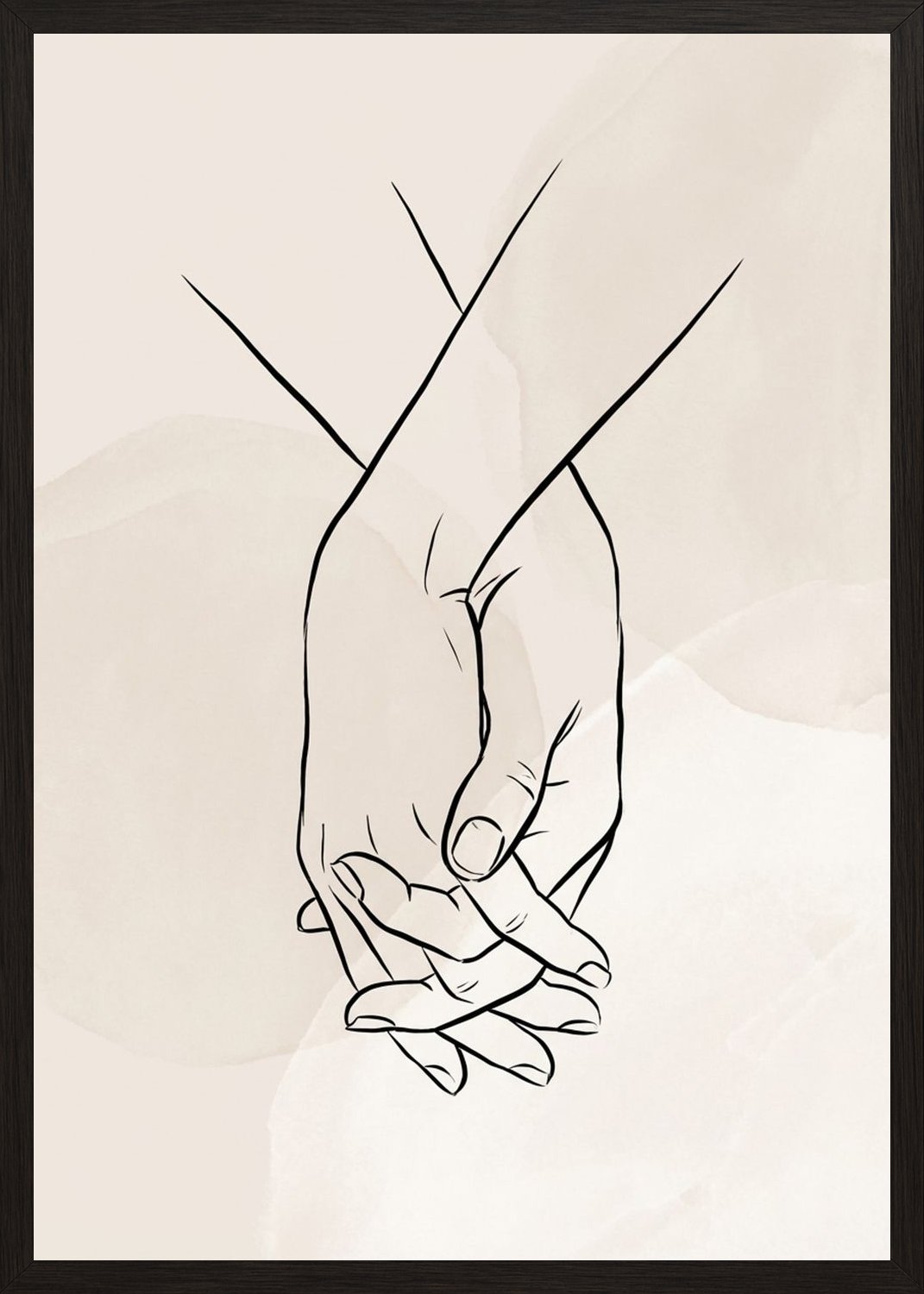 Poster in black frame