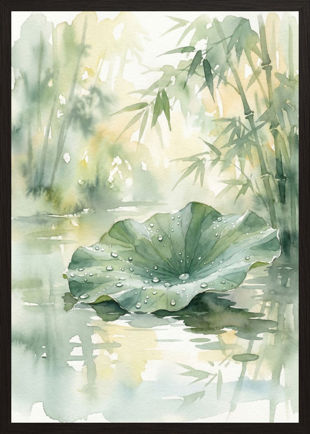 Poster in oak frame