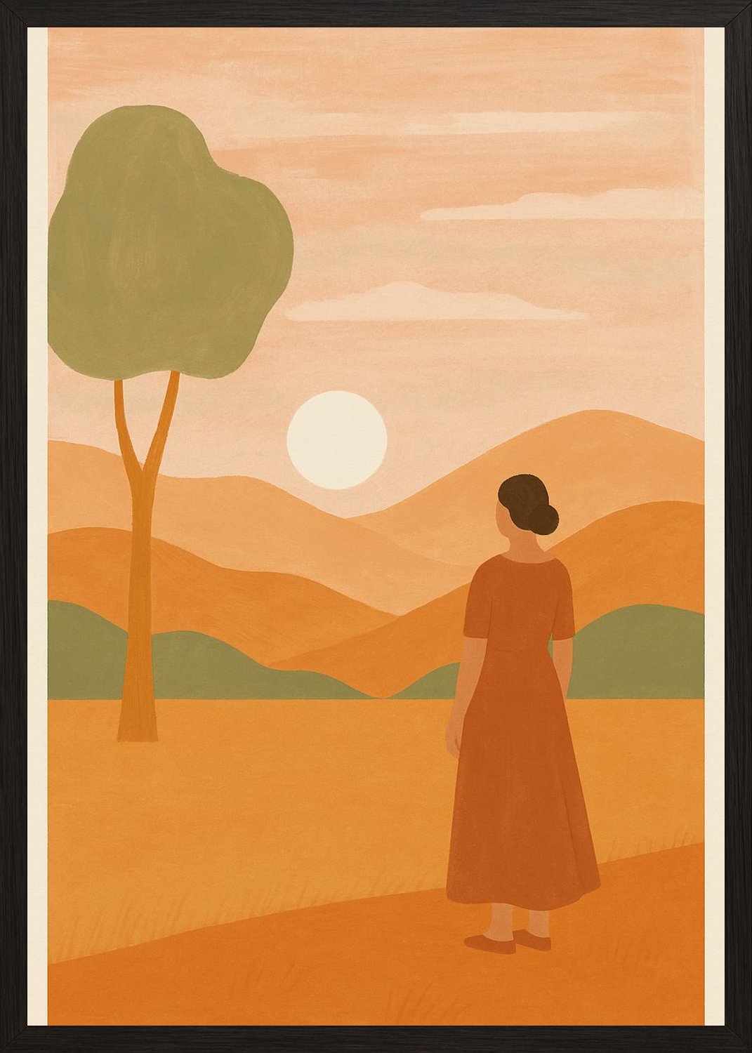 Poster in black frame