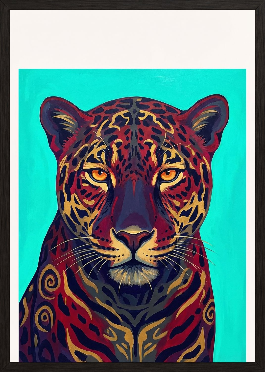 Poster in black frame