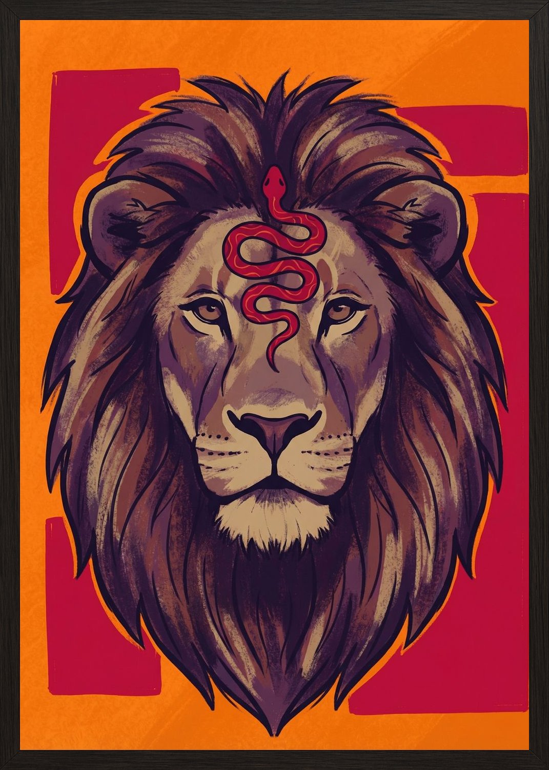 Poster in black frame
