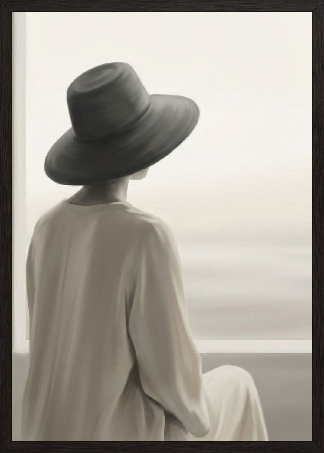 Poster in black frame