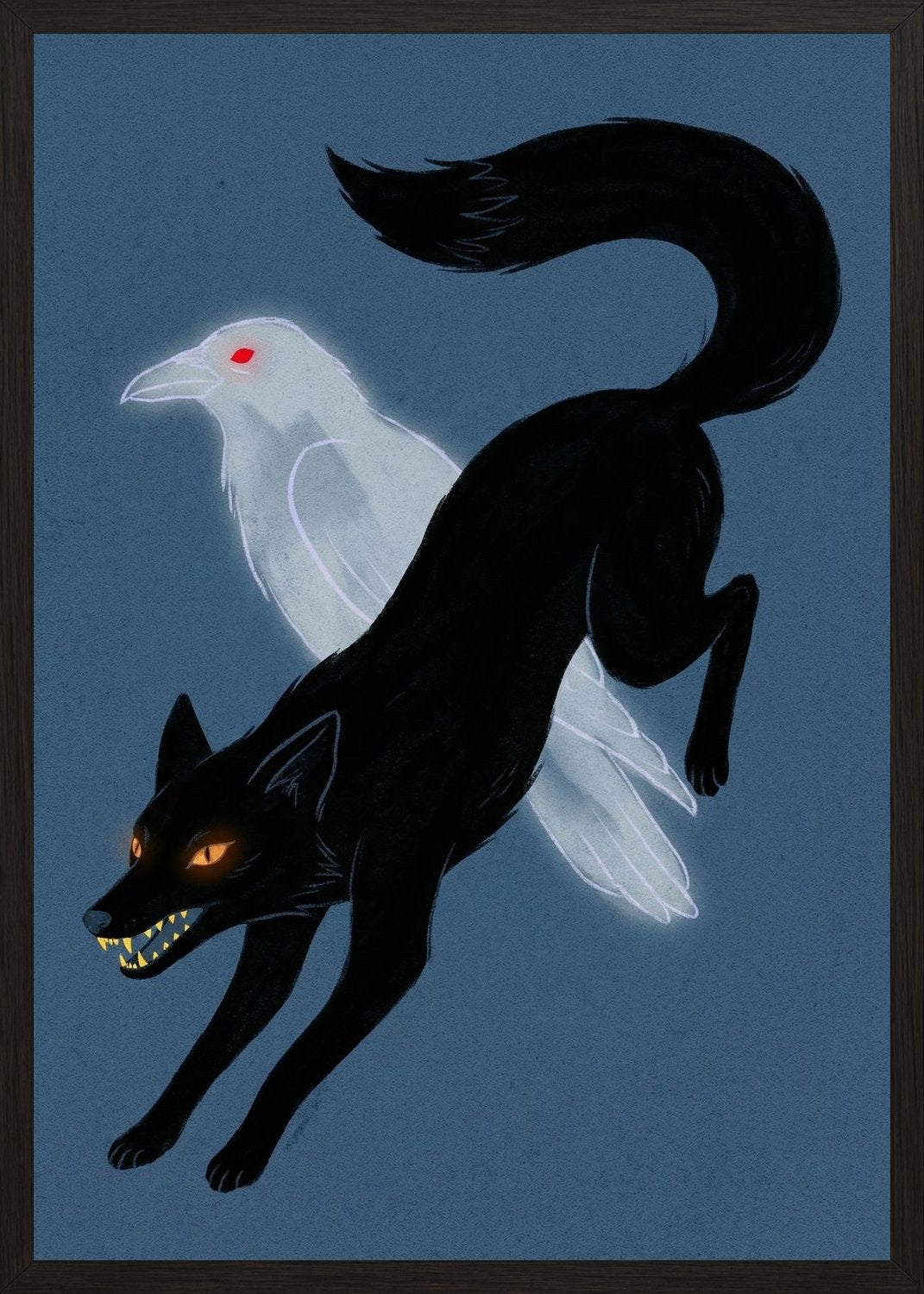 Poster in black frame