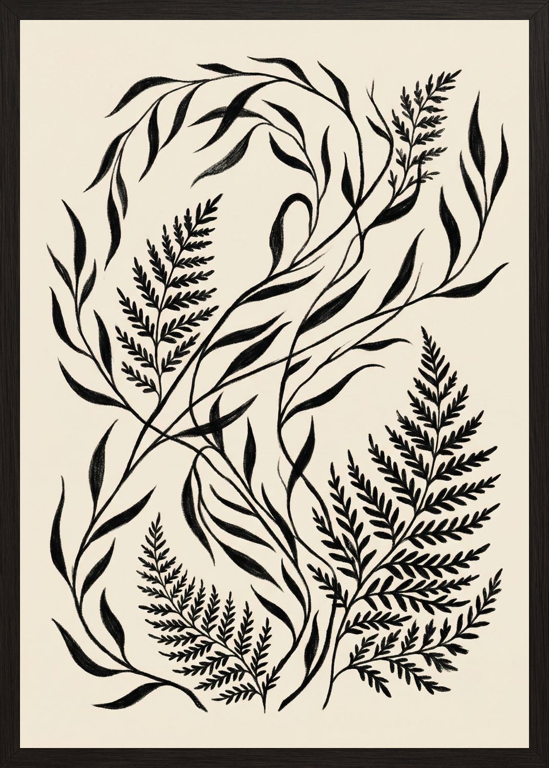 Poster in oak frame