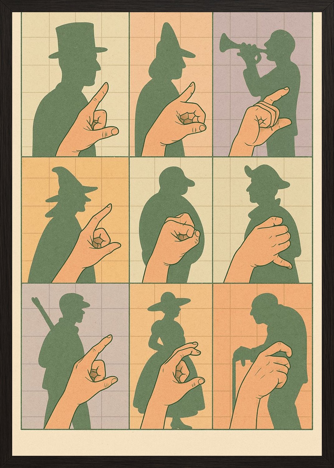 Poster in black frame