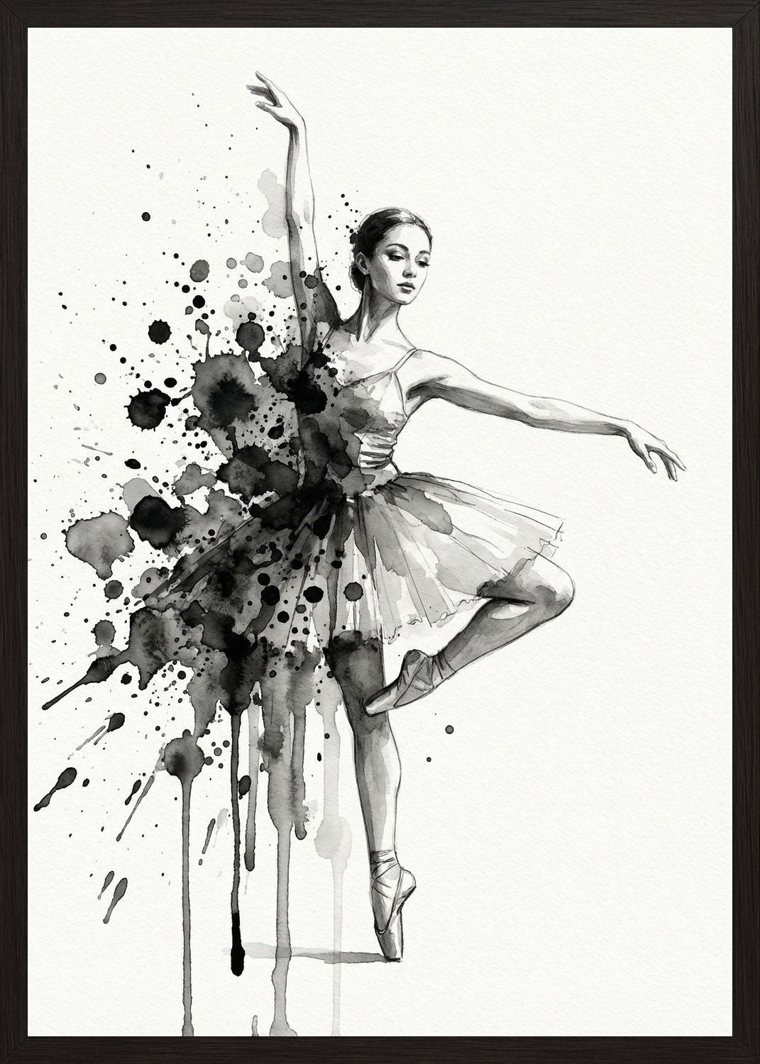 Poster in black frame