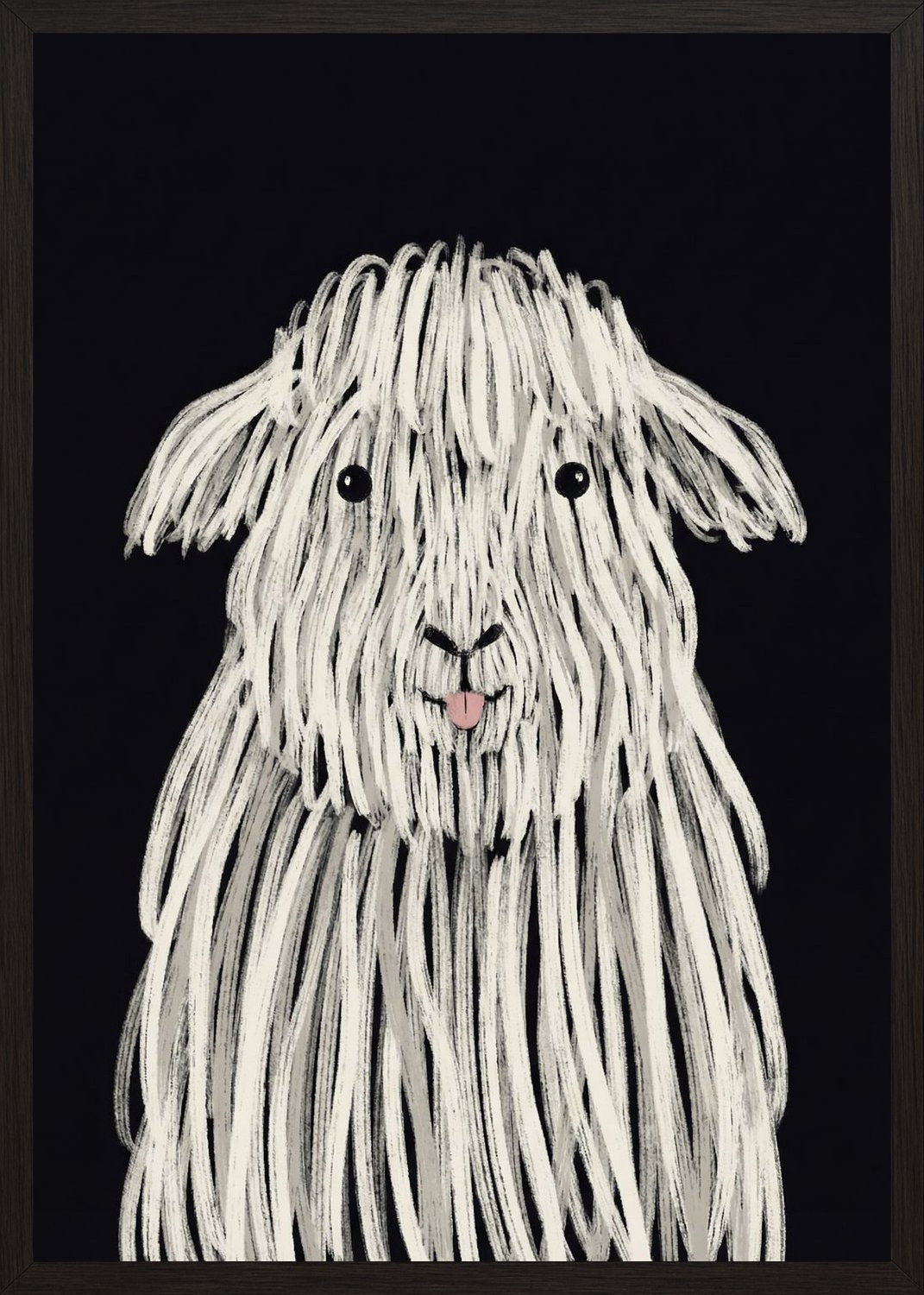 Poster in black frame