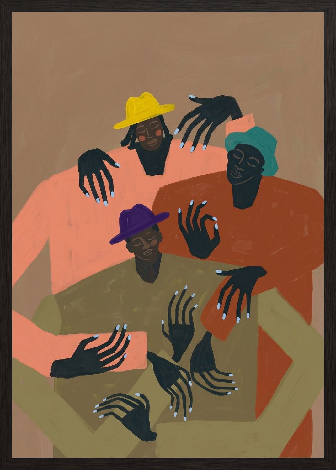 Poster in black frame