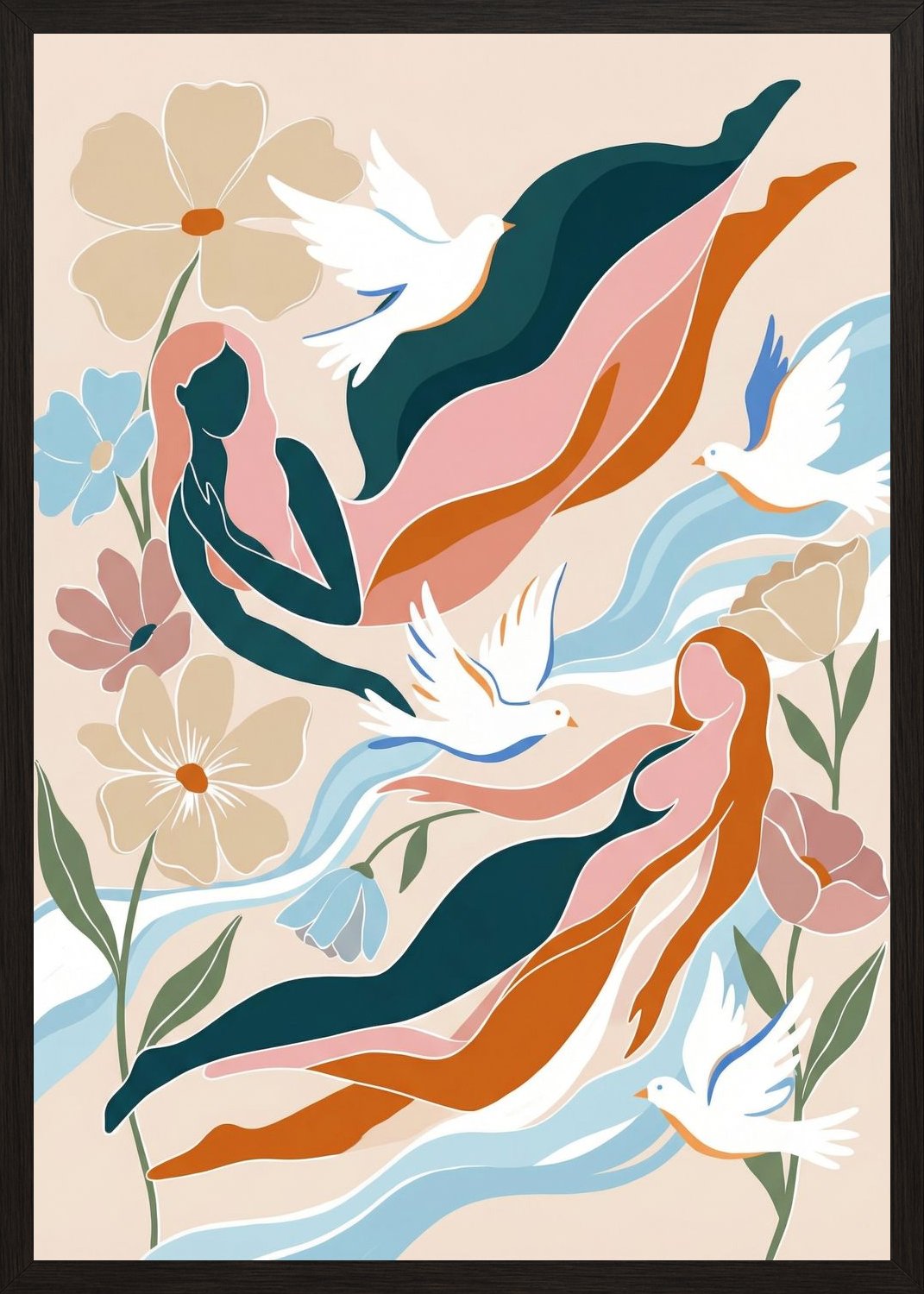 Poster in oak frame