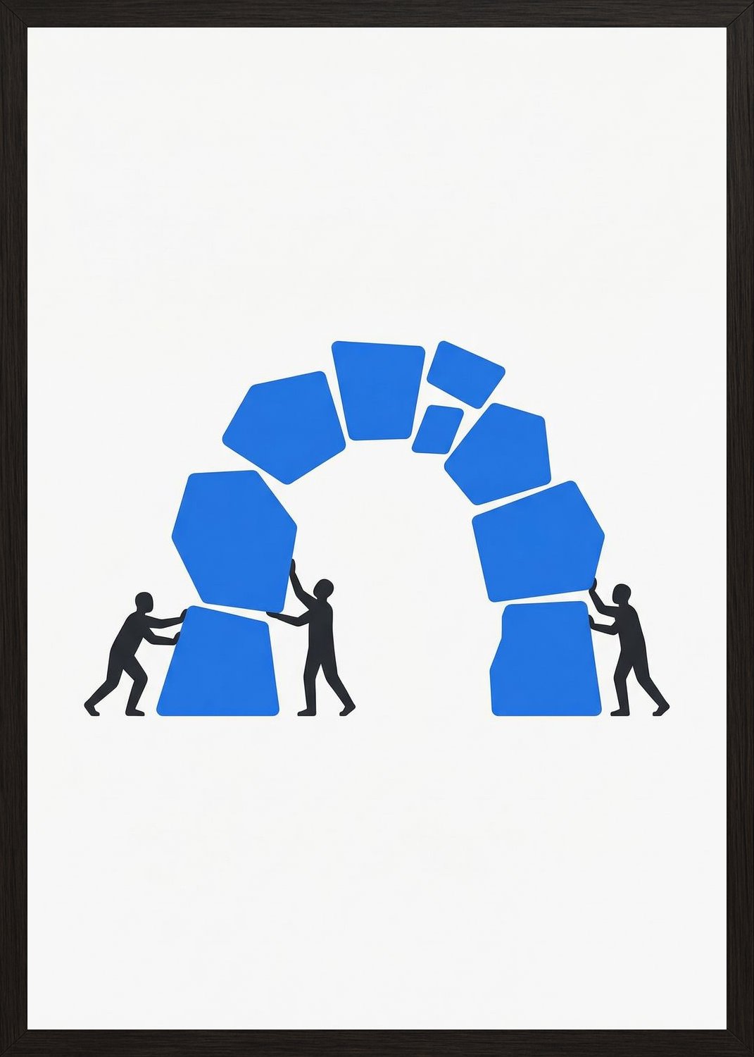 Poster in black frame