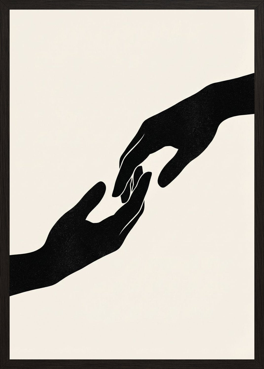 Poster in black frame