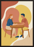 Poster in oak frame