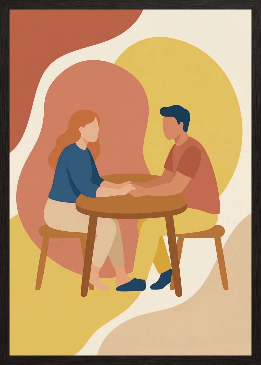 Poster in oak frame