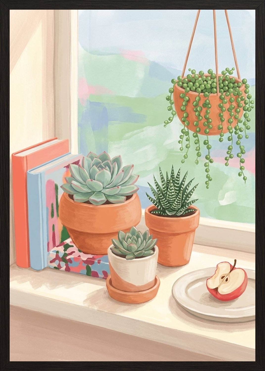 Poster in black frame