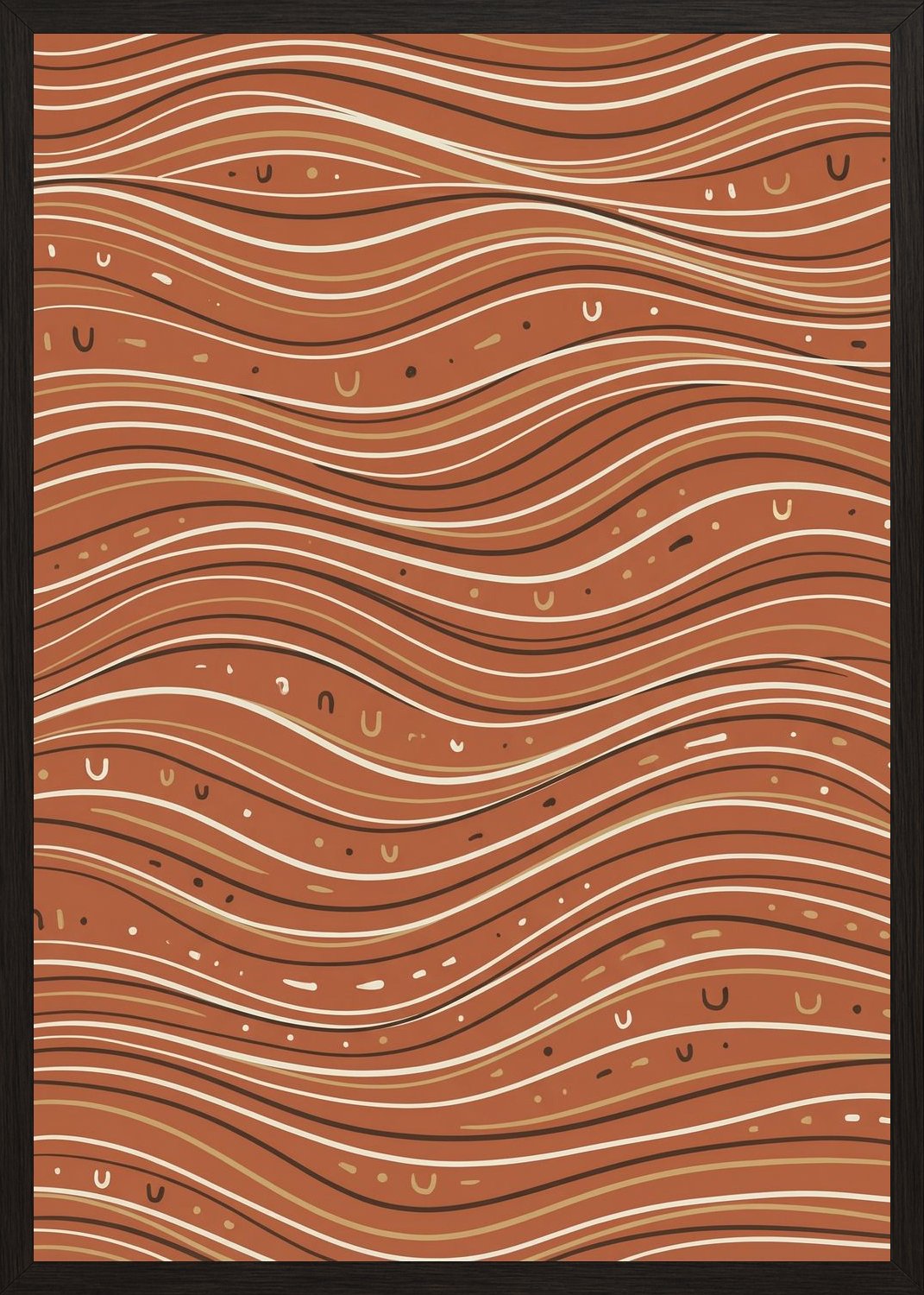 Poster in black frame