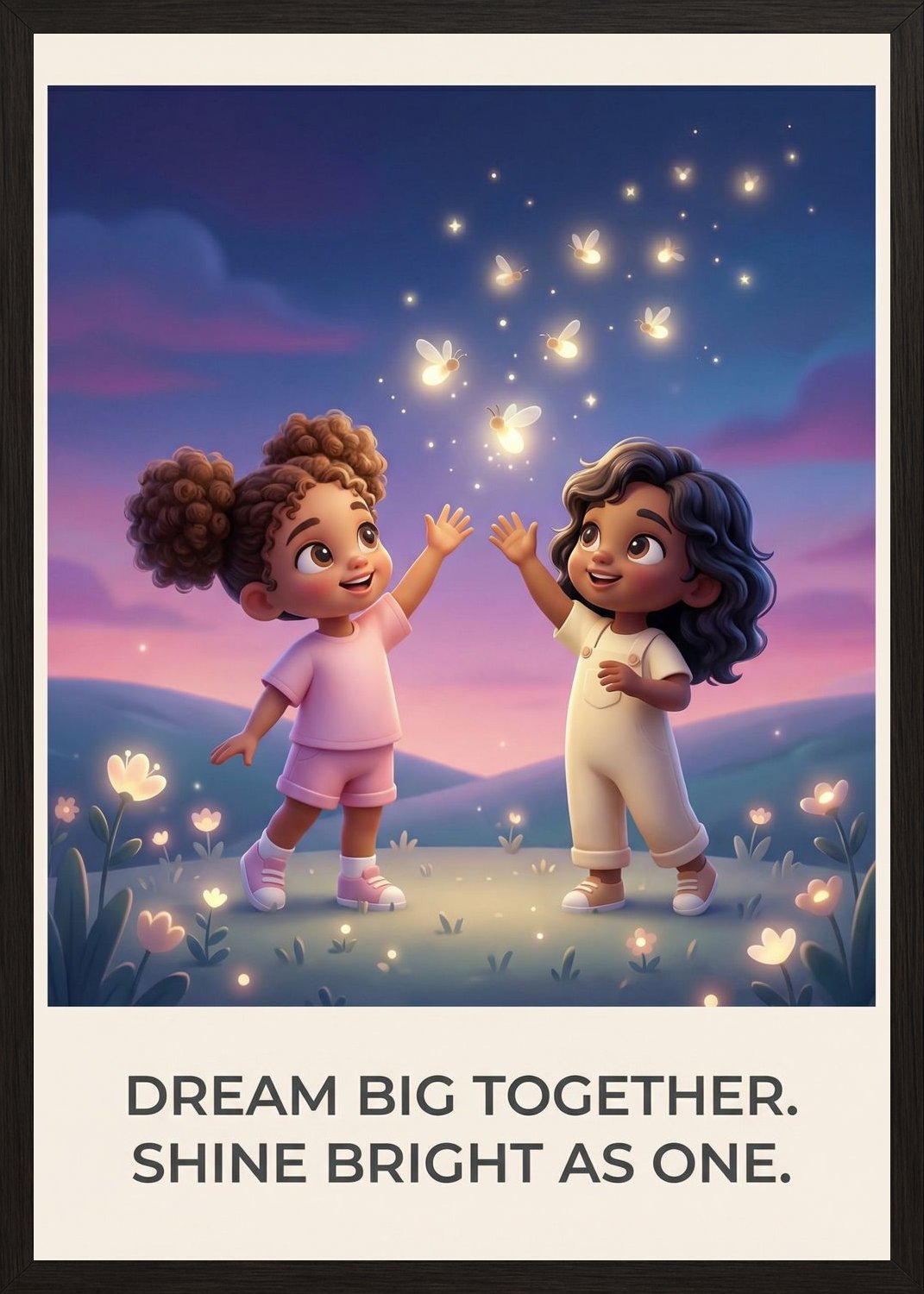 Poster in oak frame