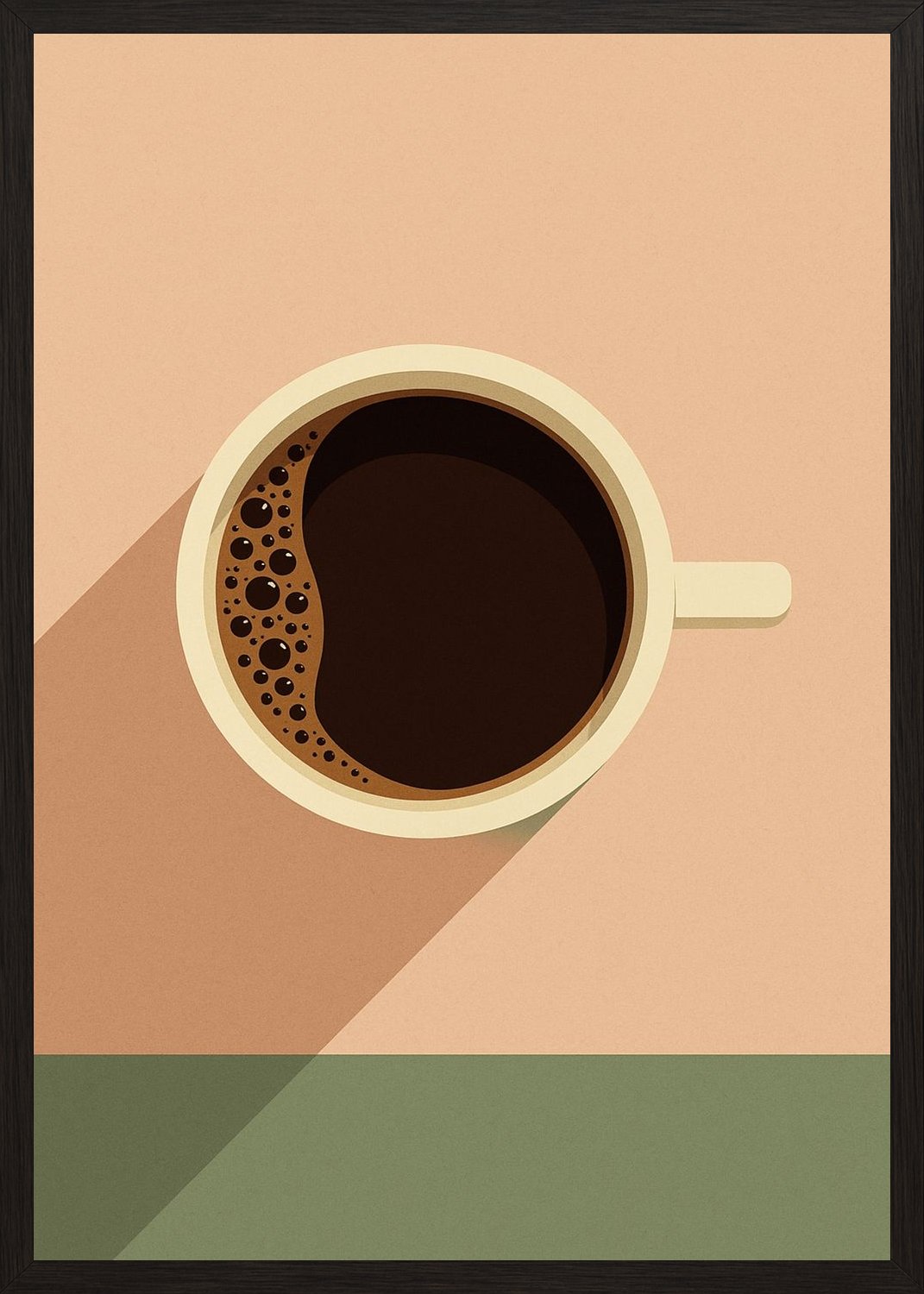 Poster in black frame