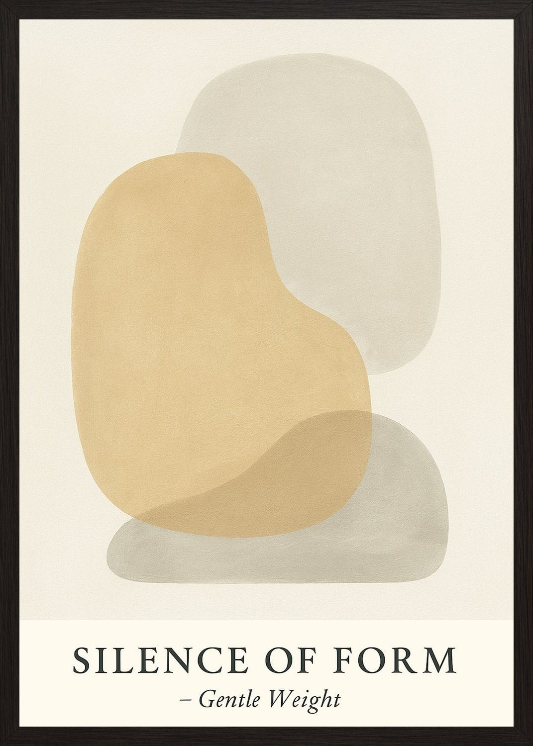 Poster in black frame
