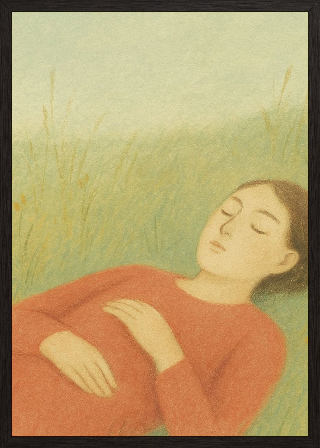 Poster in black frame