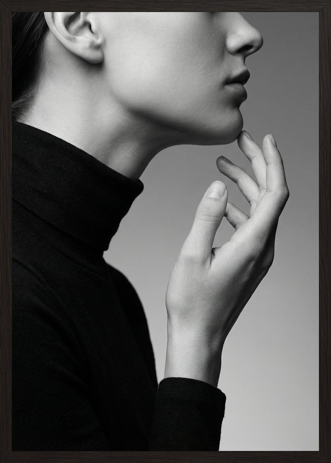 Poster in black frame