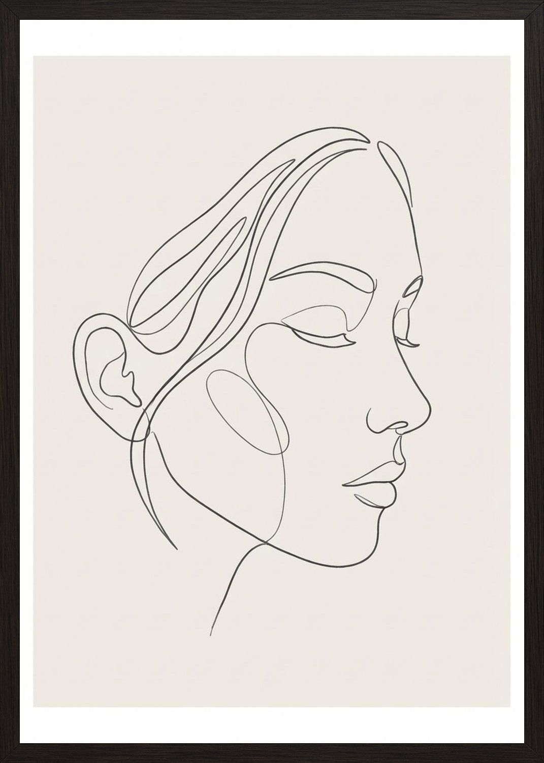 Poster in black frame