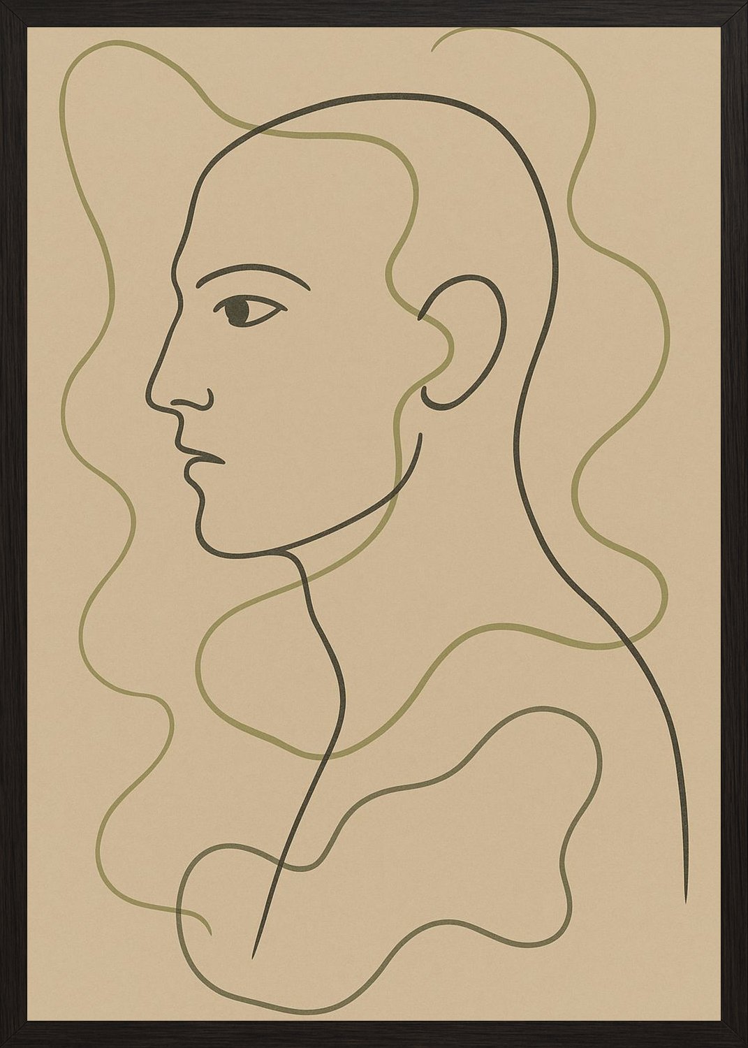 Poster in black frame