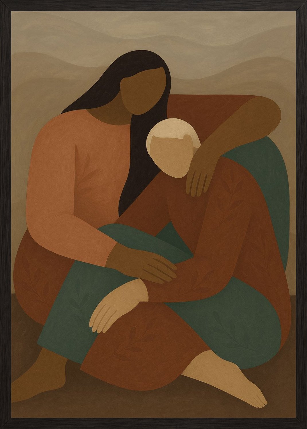 Poster in black frame
