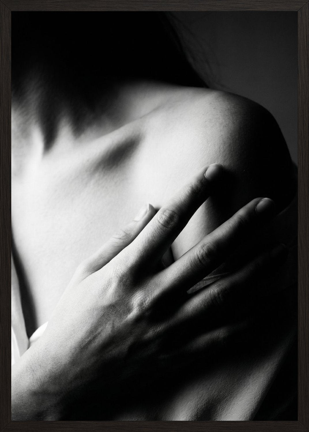 Poster in black frame