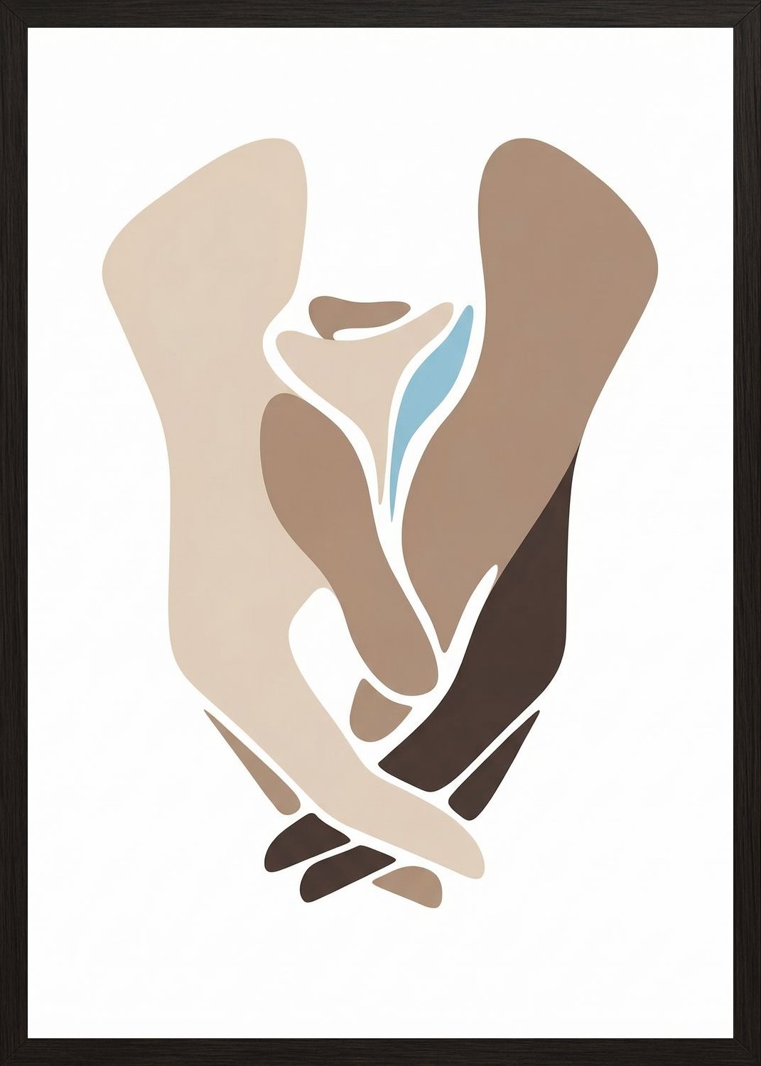 Poster in black frame