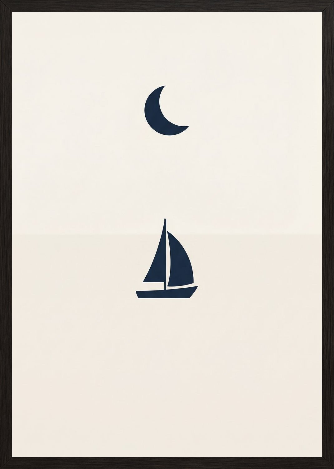 Poster in black frame