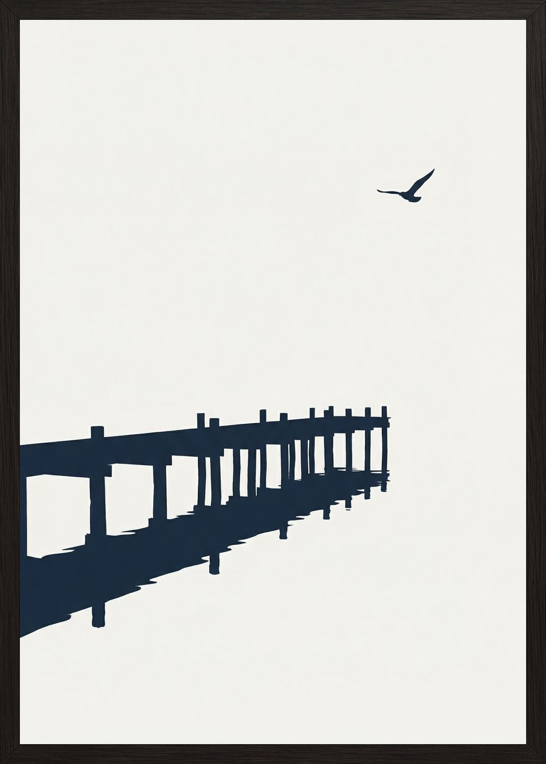 Poster in black frame