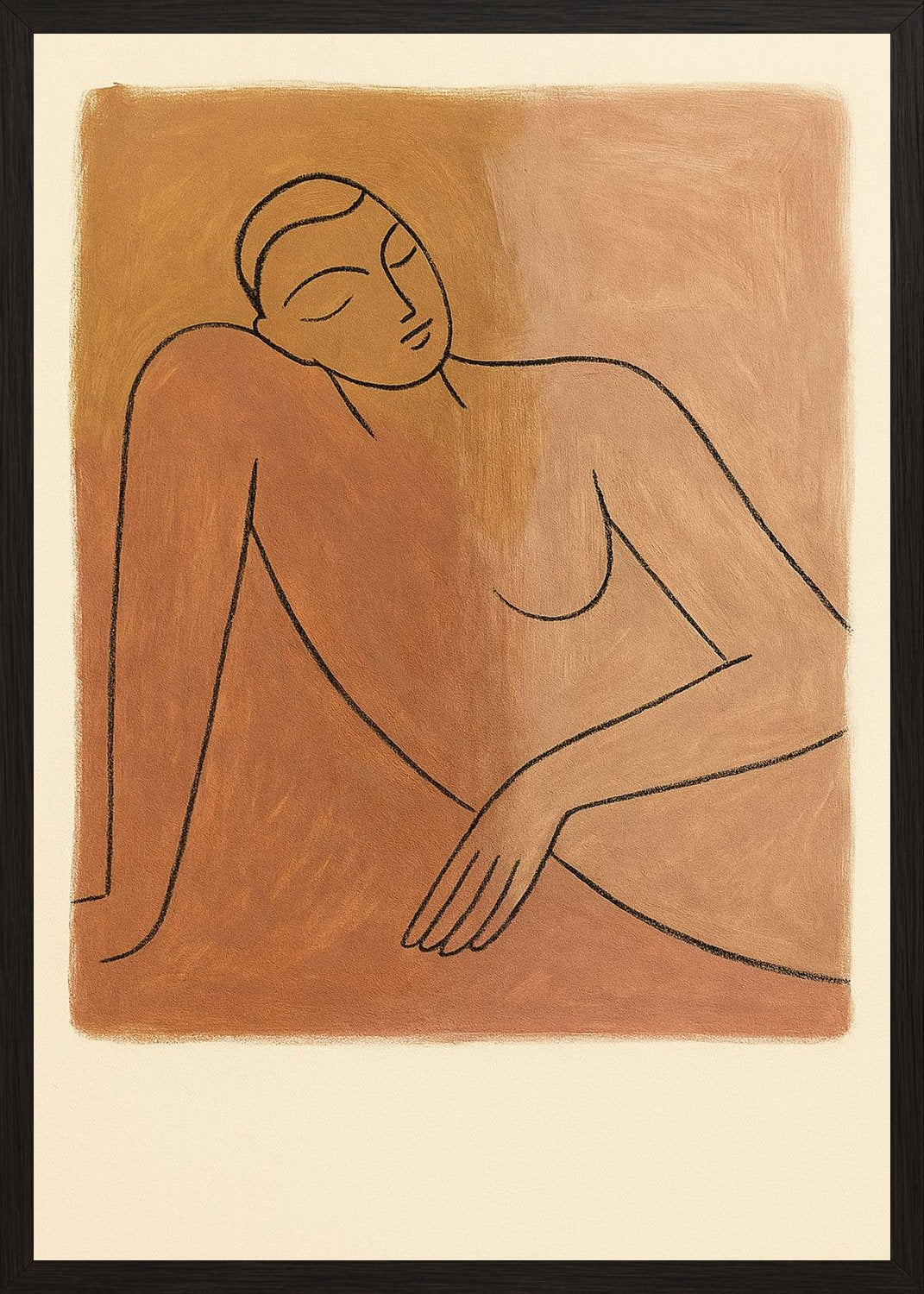 Poster in black frame