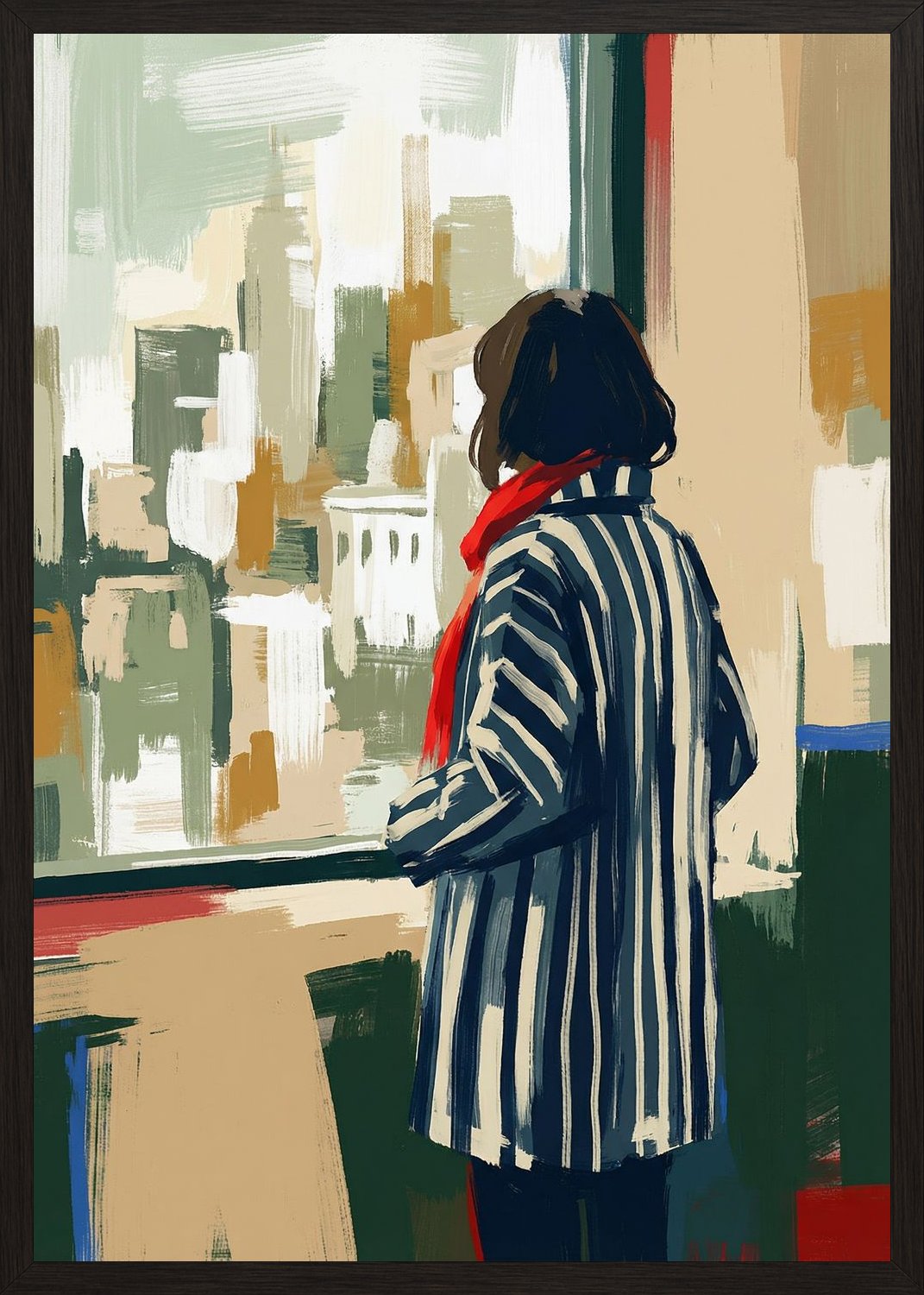 Poster in black frame