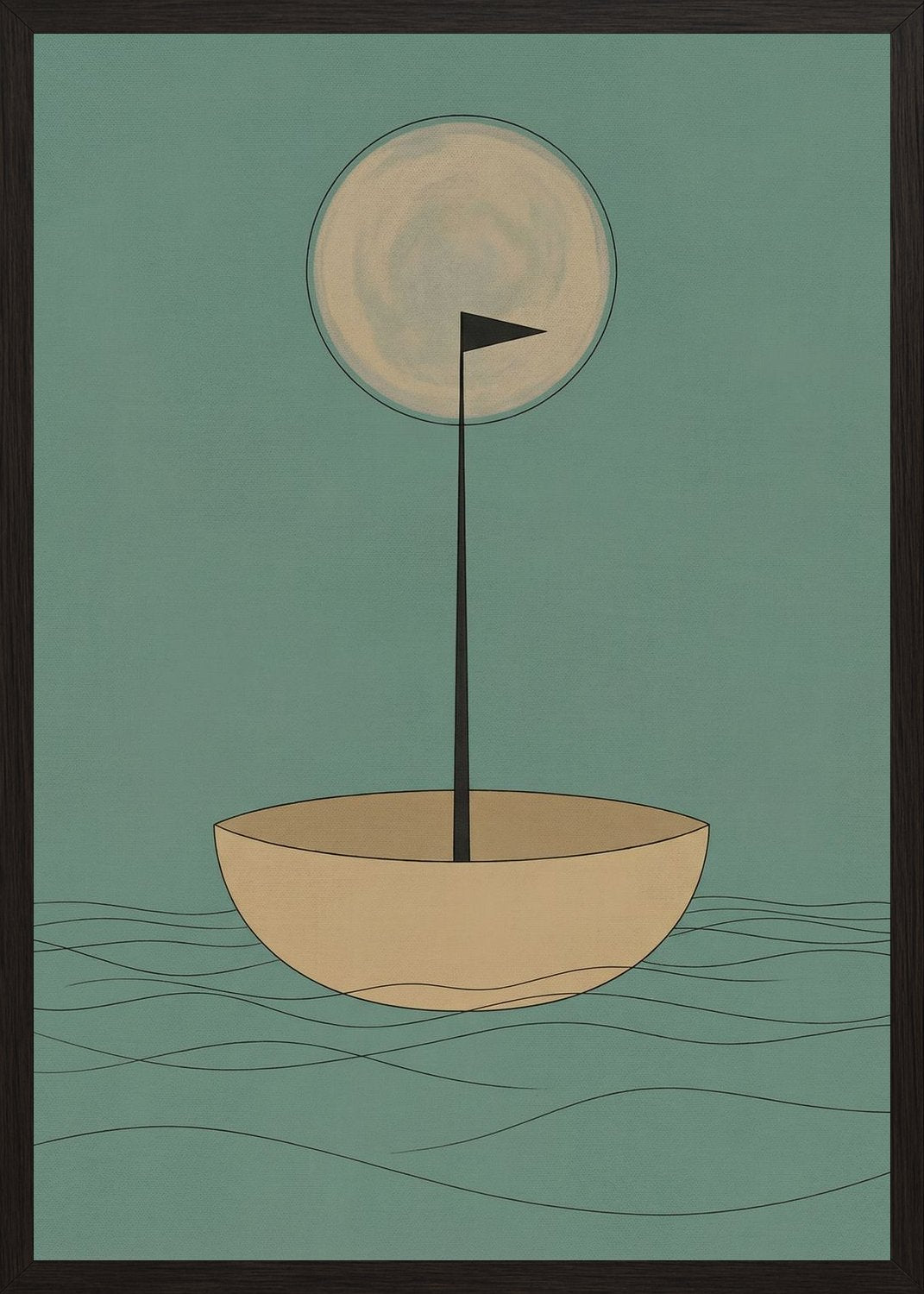 Poster in black frame