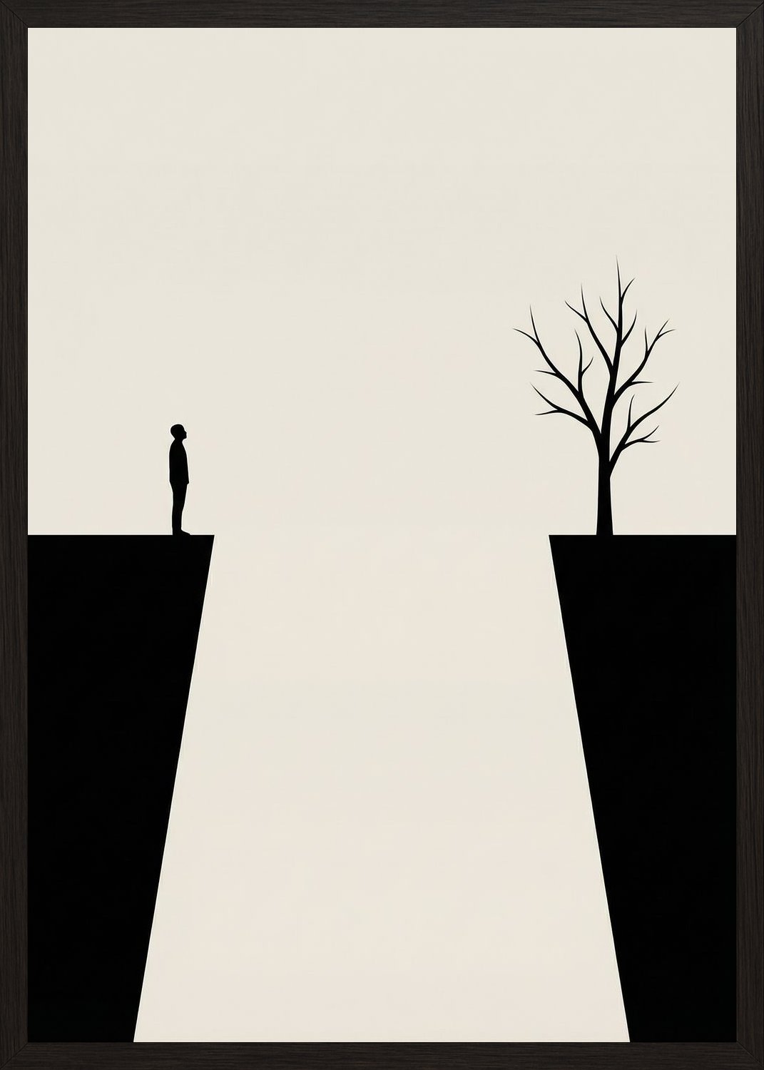Poster in black frame