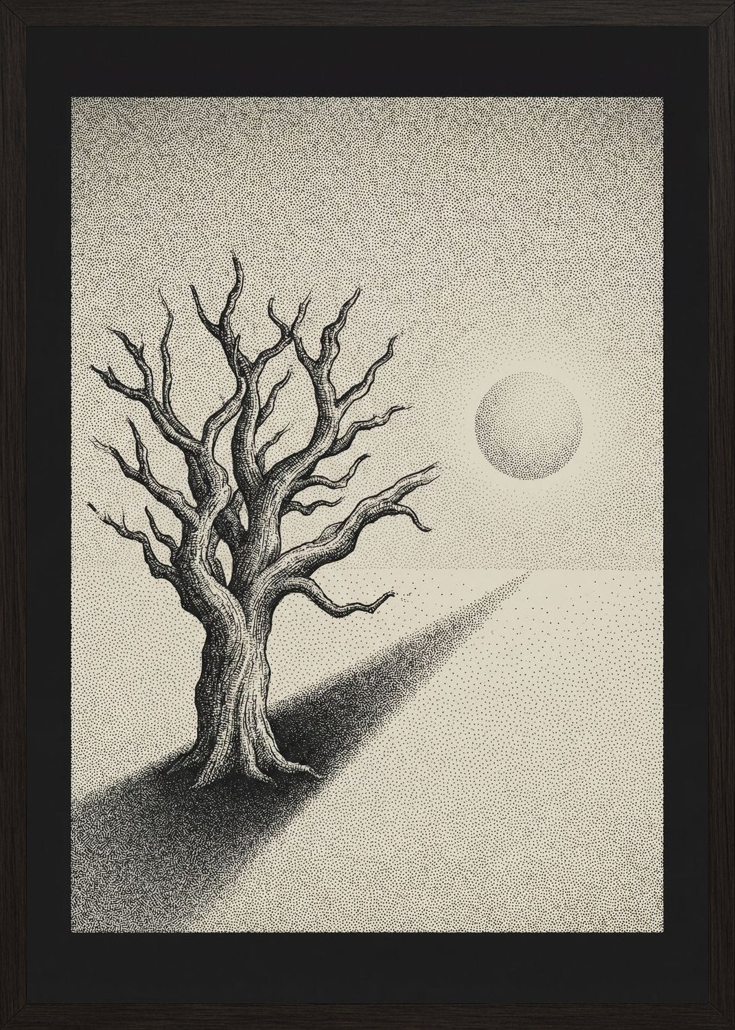 Poster in black frame