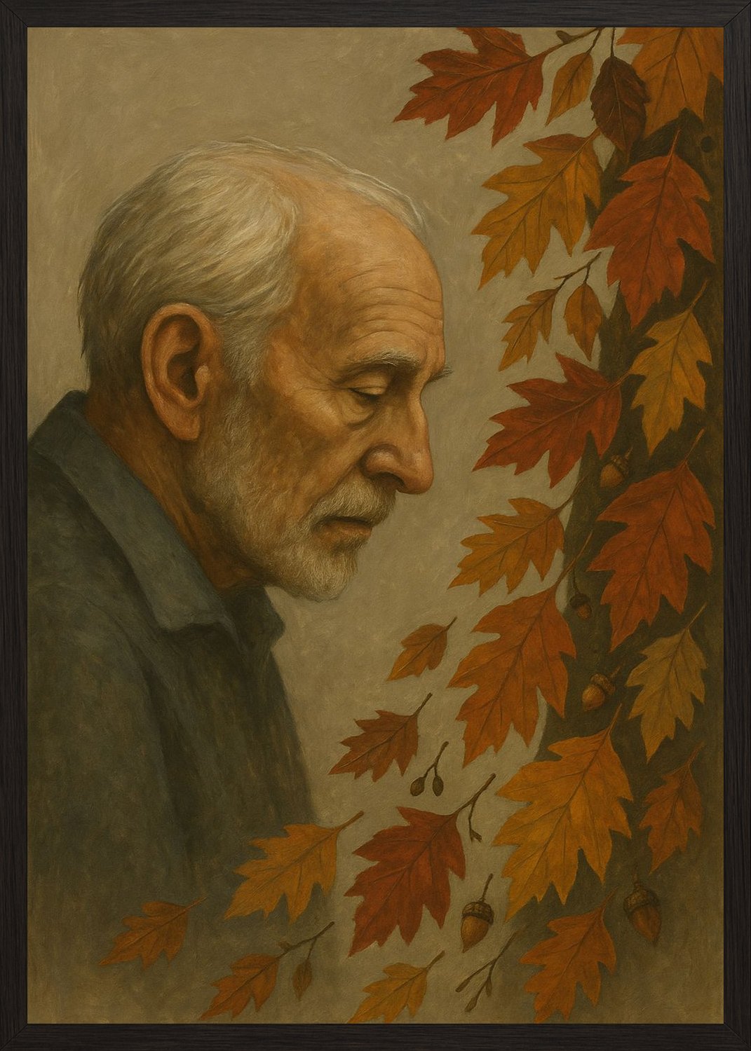 Poster in black frame