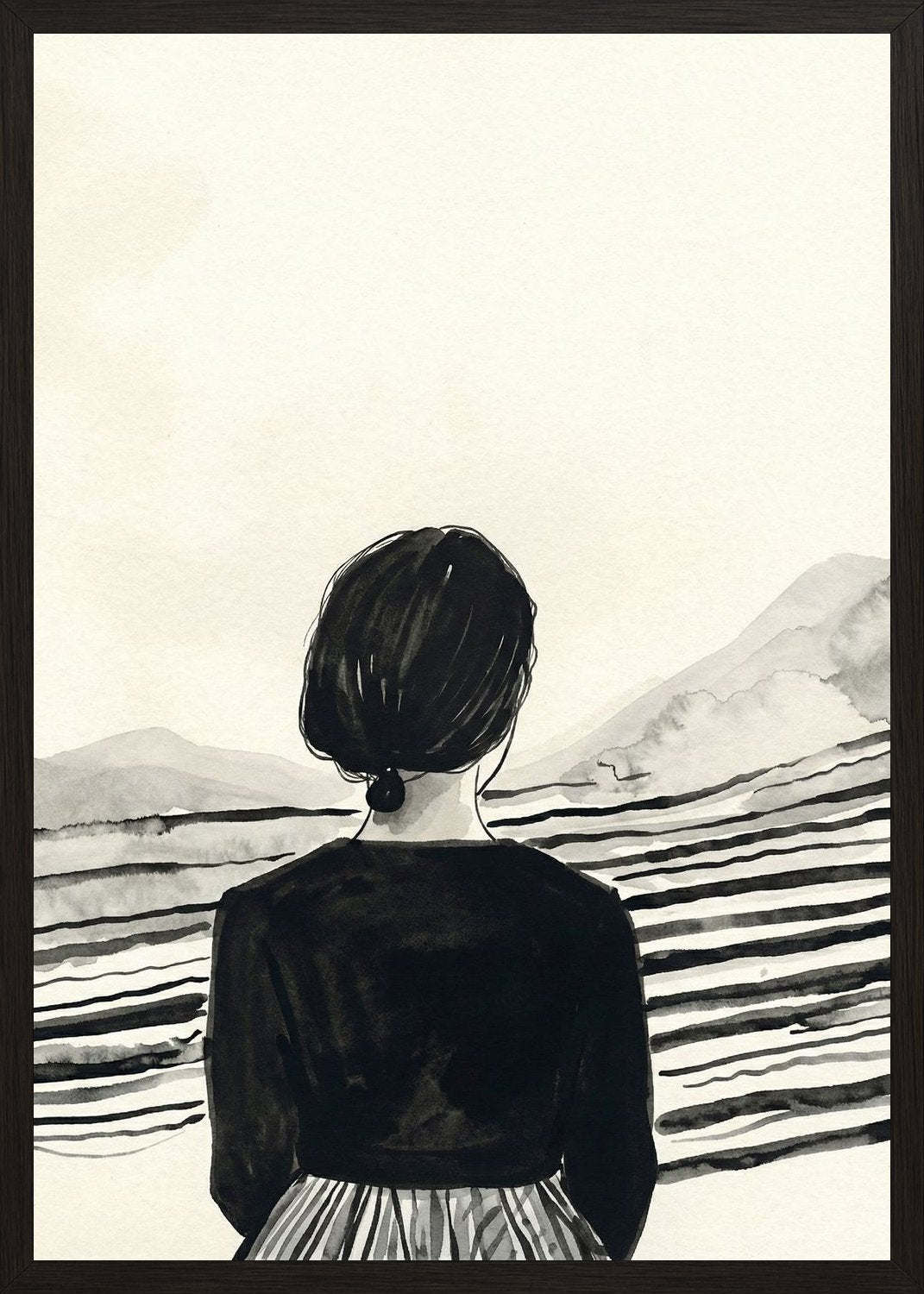 Poster in black frame