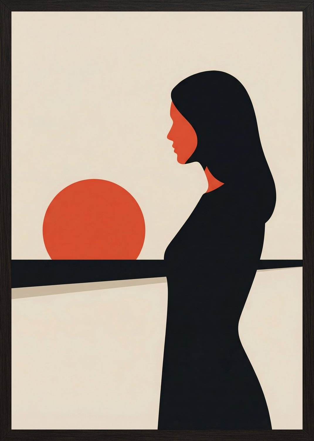 Poster in oak frame