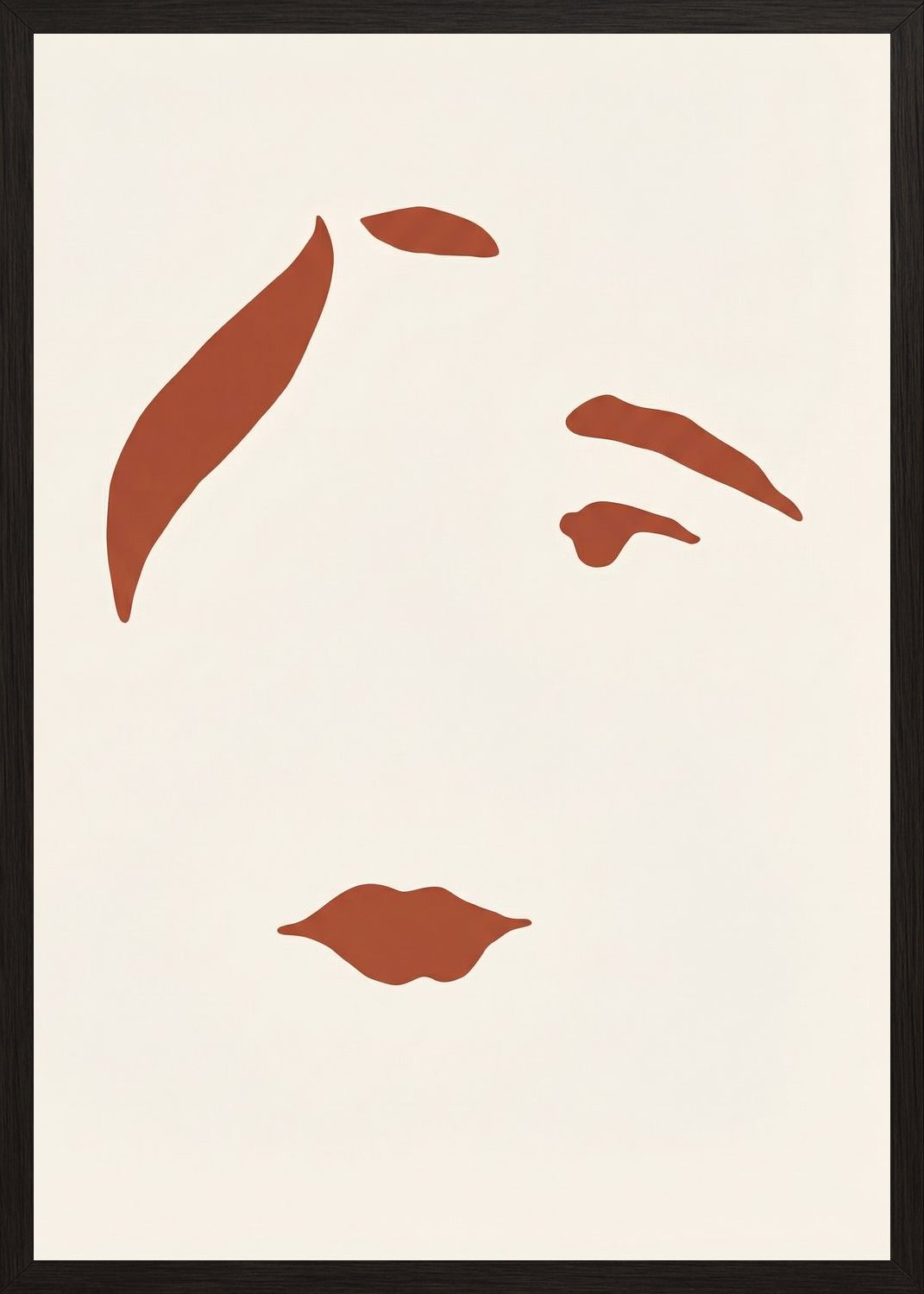 Poster in black frame