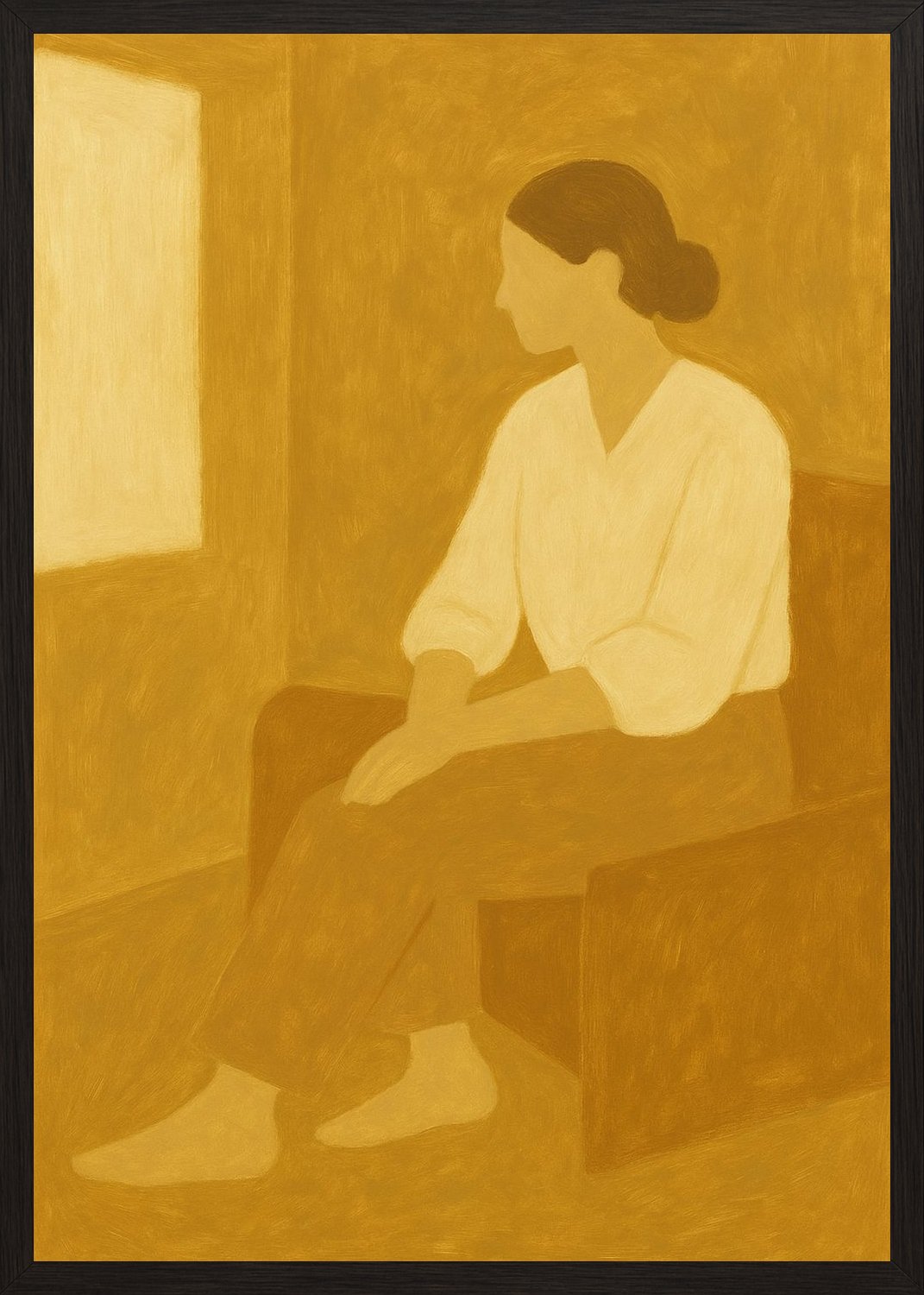 Poster in black frame