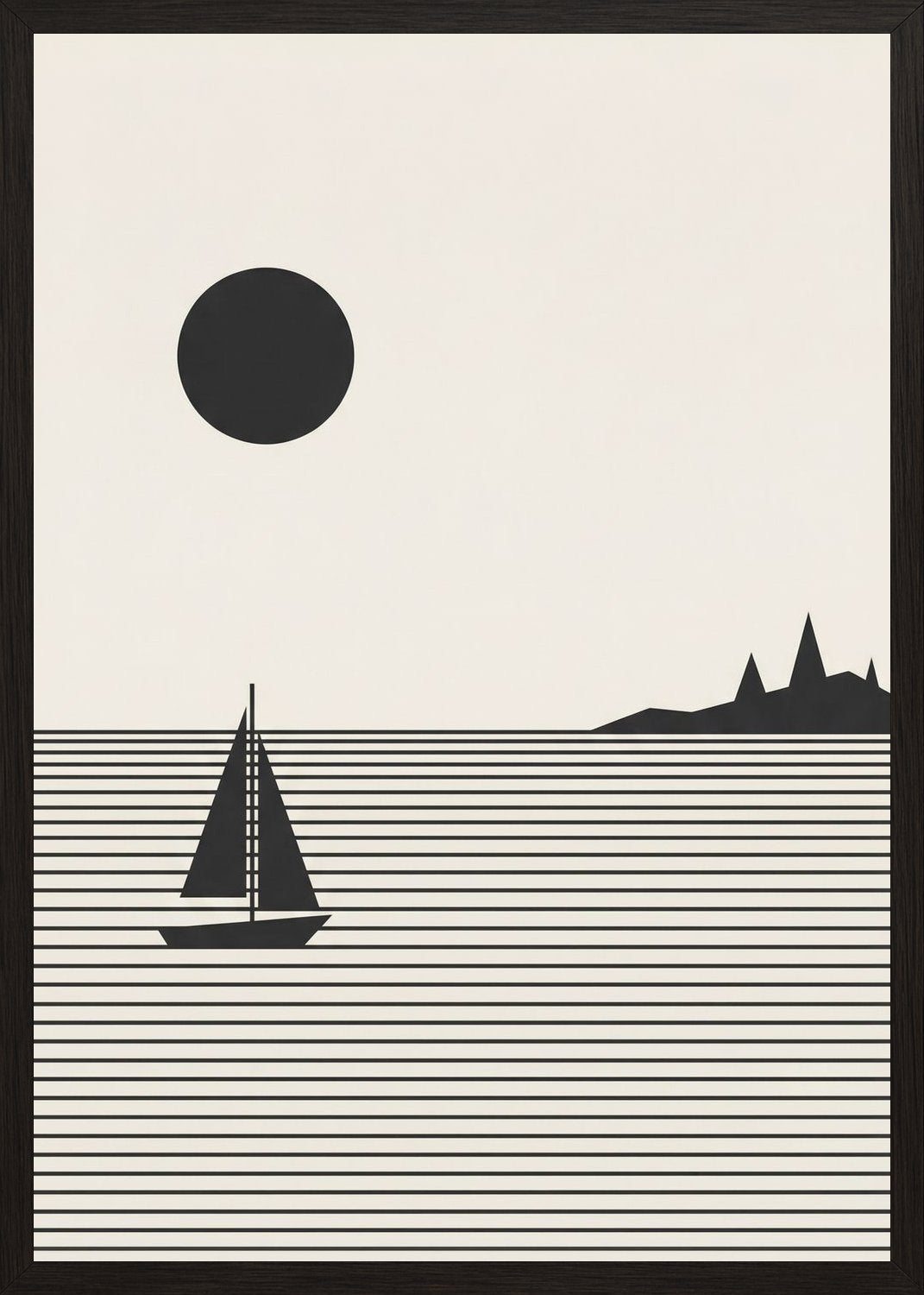 Poster in oak frame