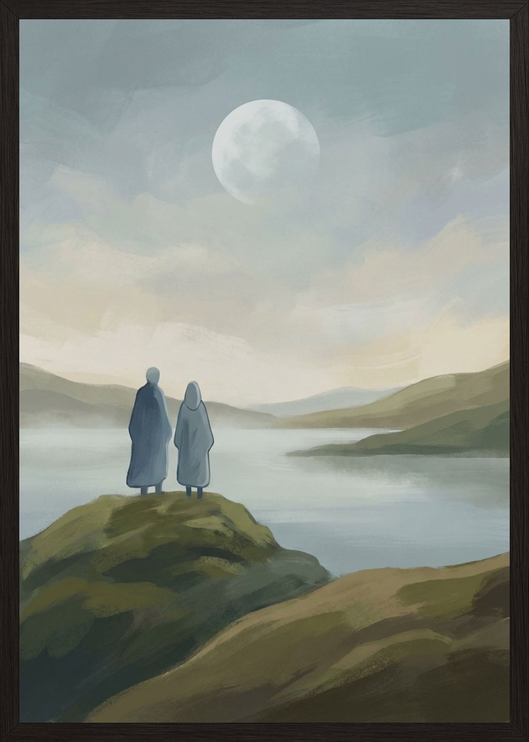 Poster in black frame