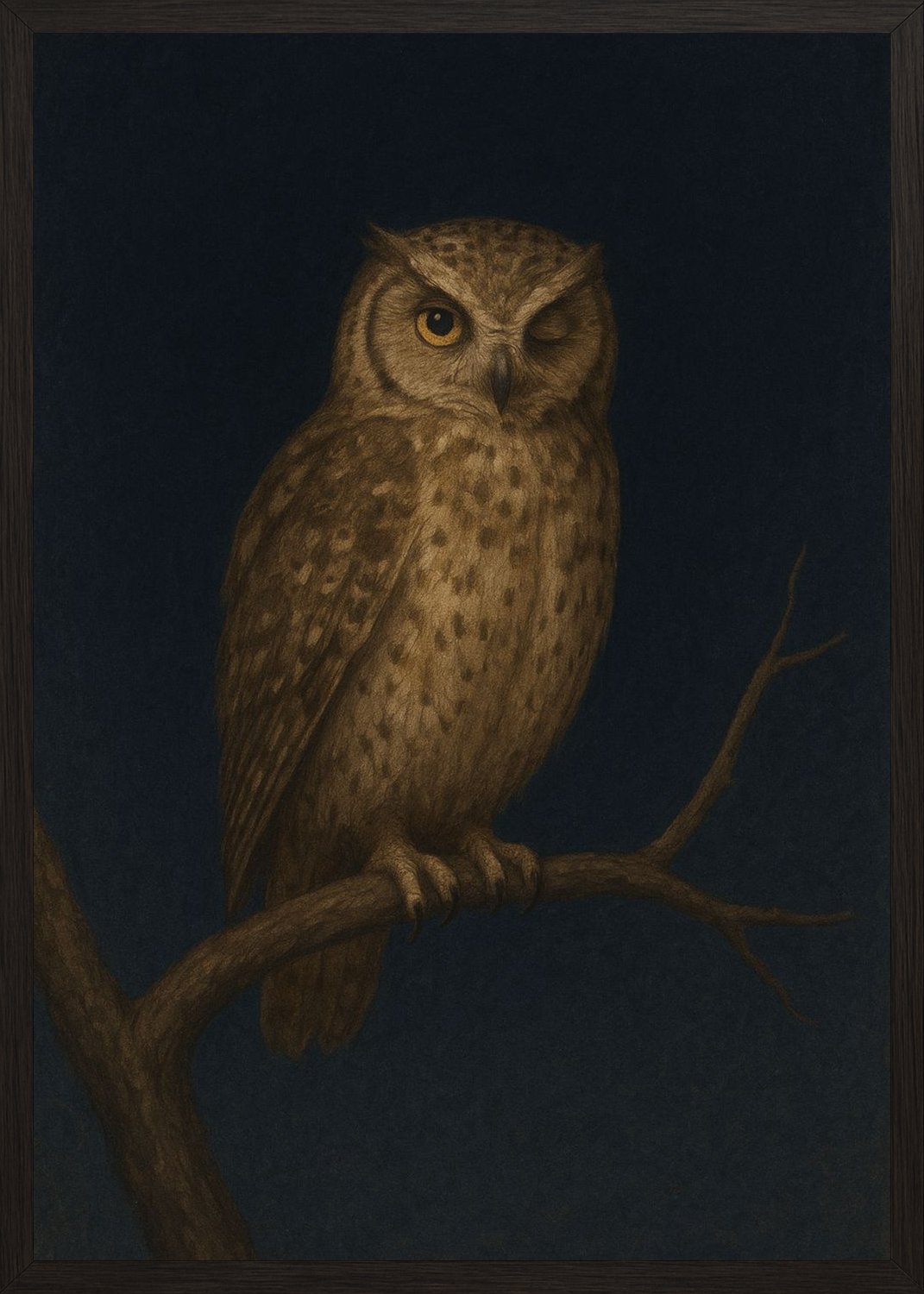 Poster in black frame